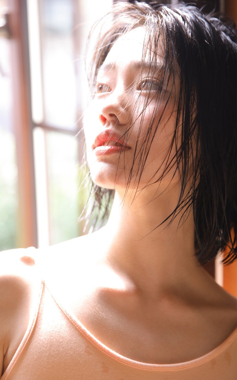 Japanese nude back sling beauty hips wet body plump sexy body art photography pictures(6)